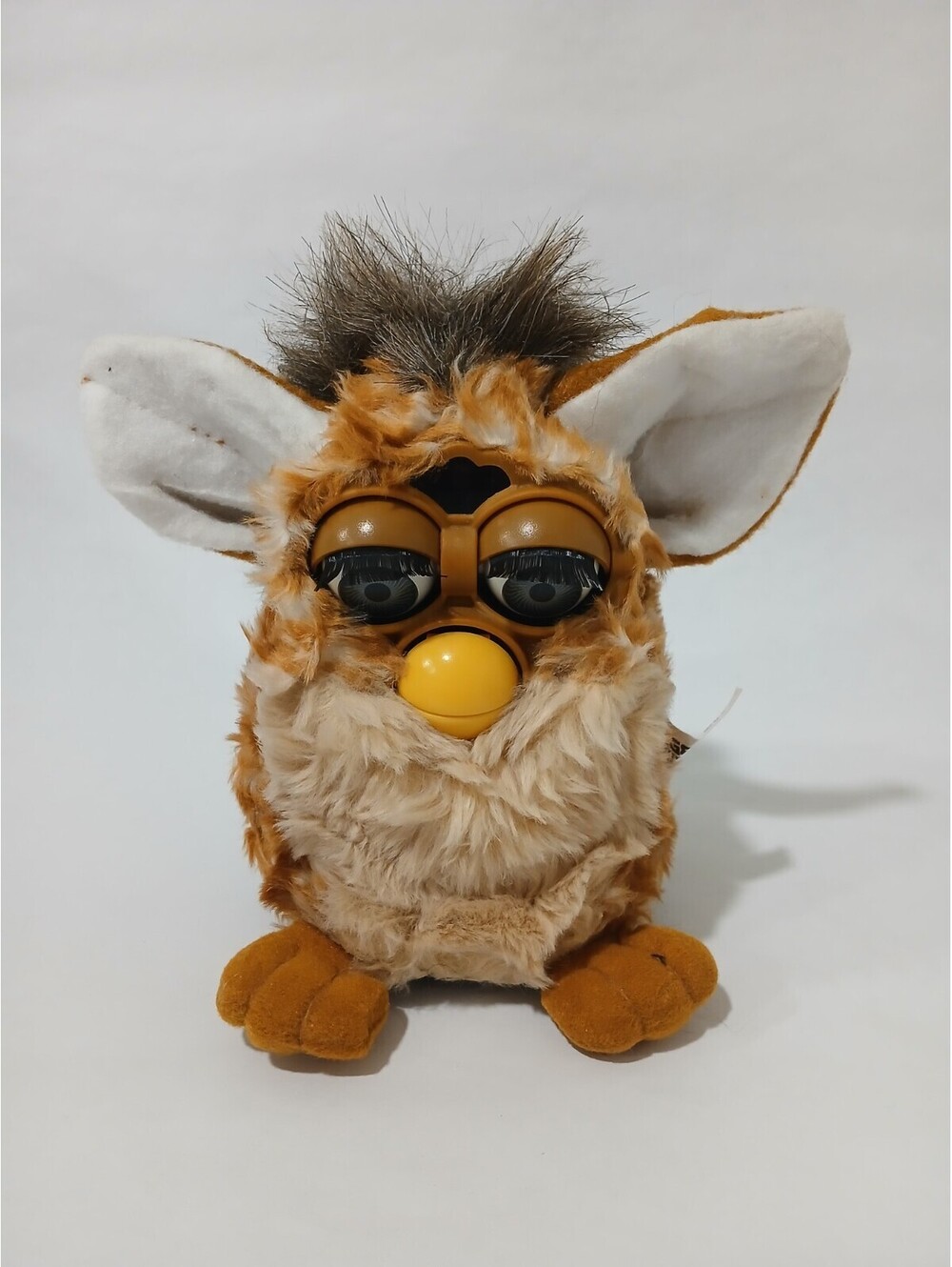 VINTAGE FURBY 1998 Tiger Electronics Print Brown Plush Working